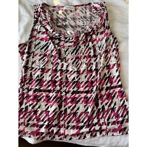 Calvin Klein Rouched Bodice Tank Style Top Size L